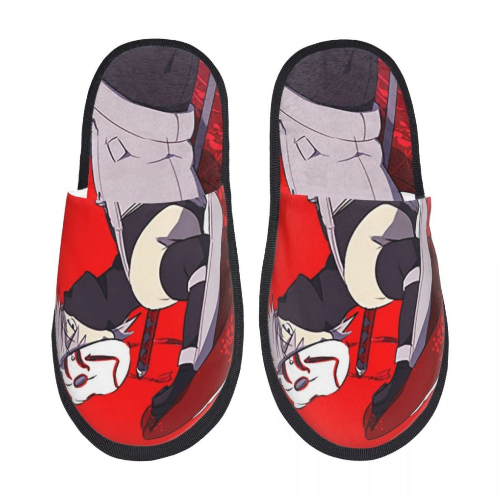 Naruto Hatake Kakashi Mens Clog Furry Slippers