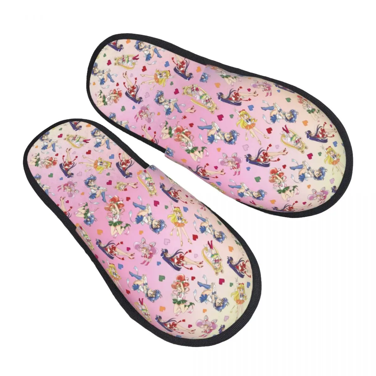 Anime Moon Girl Comfy Scuff Memory Foam Slippers Women Japanese Shojo Manga Sailor Bedroom House Shoes 15 - Anime Slippers Store