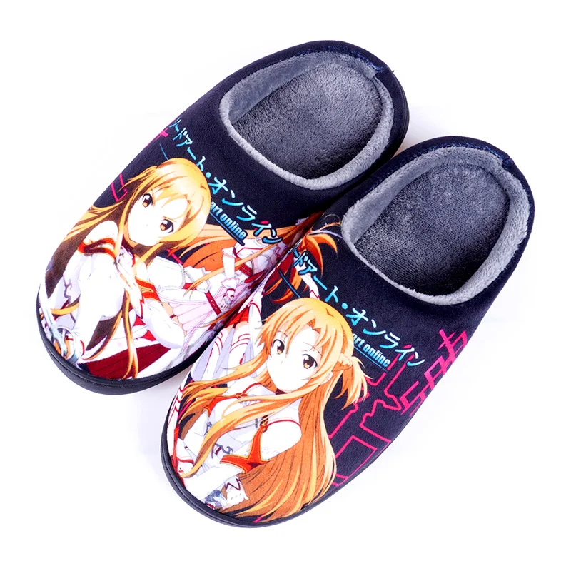 Anime Winter Home Slippers DS SAO AT Men Women Slippers Japanese Cartoon Slipper 15 - Anime Slippers Store