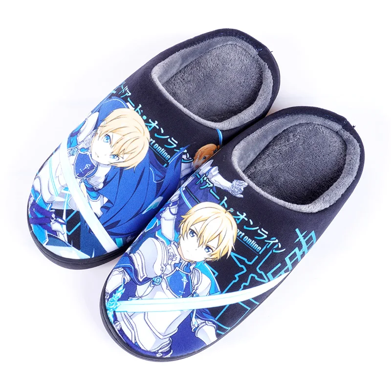 Anime Winter Home Slippers DS SAO AT Men Women Slippers Japanese Cartoon Slipper 19 - Anime Slippers Store
