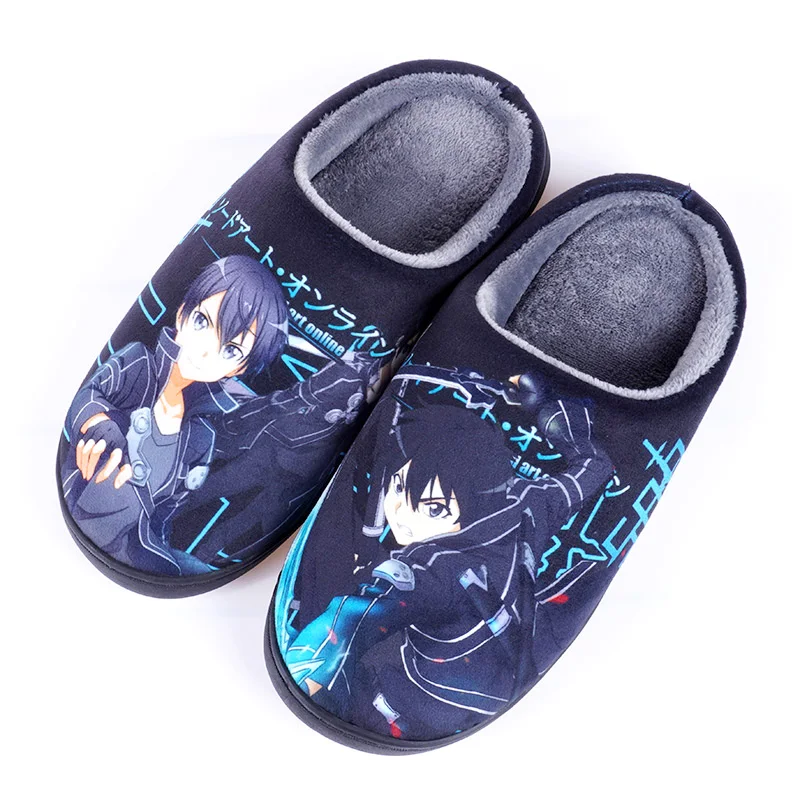 Anime Winter Home Slippers DS SAO AT Men Women Slippers Japanese Cartoon Slipper - Anime Slippers Store