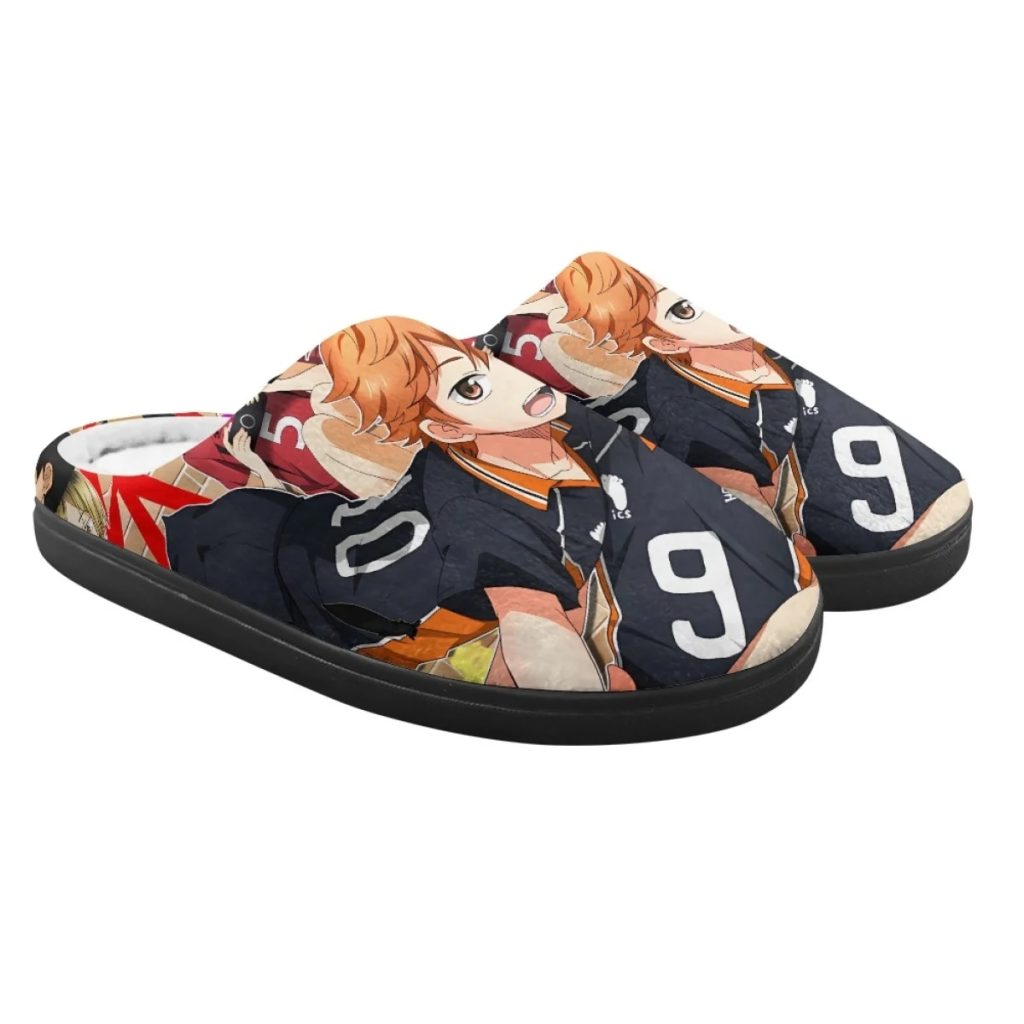 Fashion Haikyuu Volleyball Pattern Girls Boys Autumn Winter Soft Skin Friendly Home Cotton Slippers Comfortable Warm 1.jpg 800x80 1.jpg 1 - Anime Slippers Store