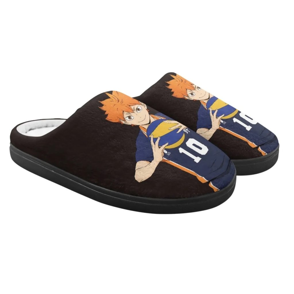 Fashion Haikyuu Volleyball Pattern Girls Boys Autumn Winter Soft Skin Friendly Home Cotton Slippers Comfortable Warm 2.jpg 800x80 2.jpg 2 - Anime Slippers