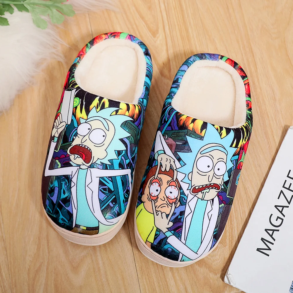 Men Slippers women for kids man shoes woman slides plush fur 2020 new home indoor funny 1 - Anime Slippers Store