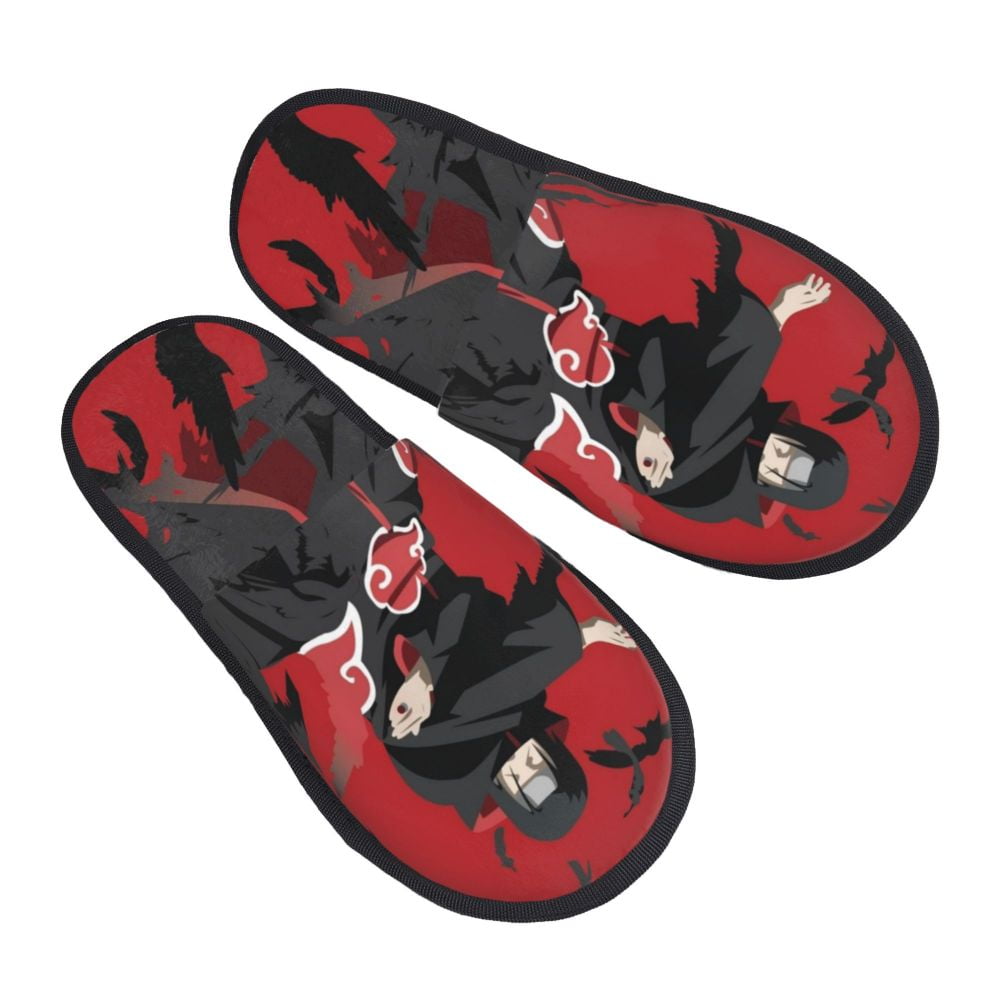 Naruto Uchiha Itachi Mens Clog Furry Slippers