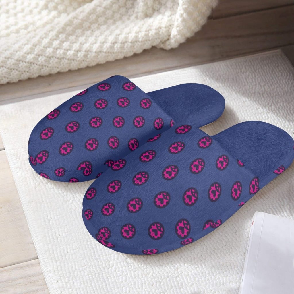 giorno giovanna jojos bizarre adventure custom cotton slippers - Anime Slippers