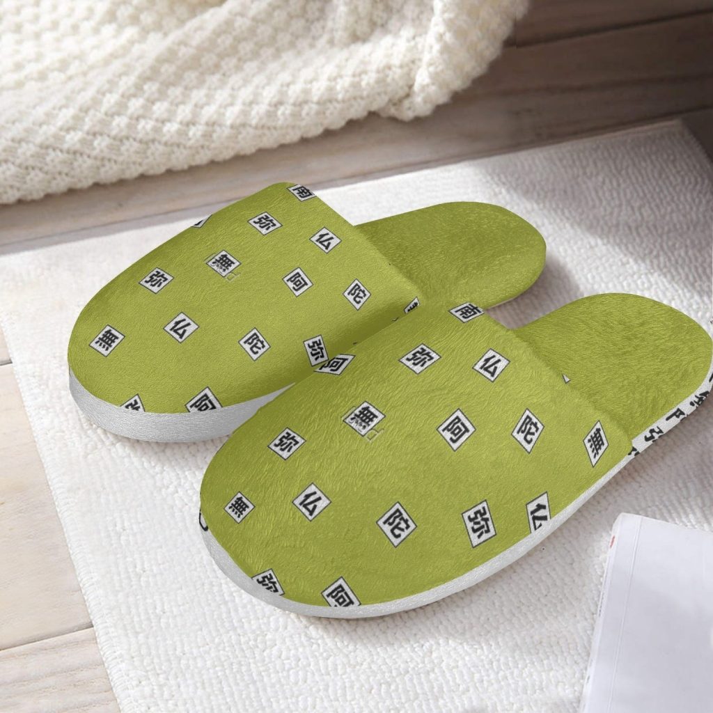 gyomei himejima demon slayer custom cotton slippers - Anime Slippers