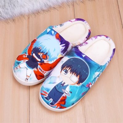 Anime Tokyo Ghoul Kaneki Ken Touka Kirishima Cosplay Slippers Adult Unisex Cotton Family Shoes Gift 1.jpg 800x80 1.jpg 1 - Anime Slippers Store