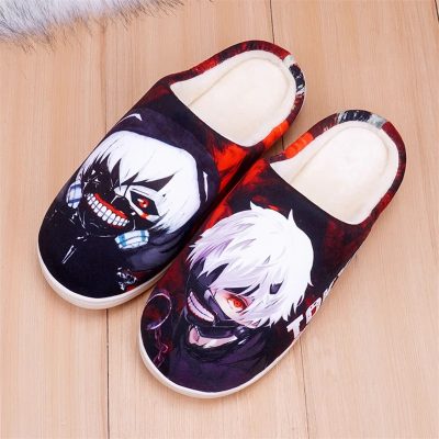 Anime Tokyo Ghoul Kaneki Ken Touka Kirishima Cosplay Slippers Adult Unisex Cotton Family Shoes Gift.jpg 800x80.jpg - Anime Slippers Store
